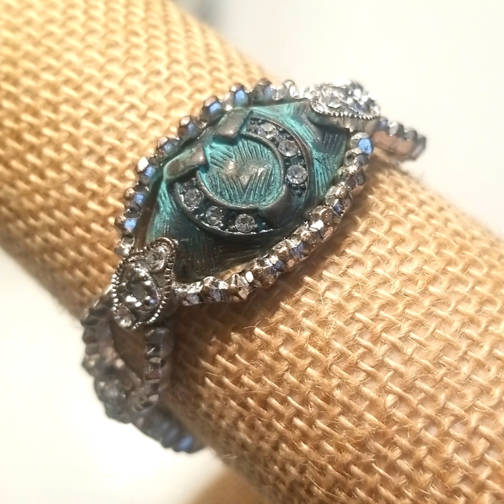 BOHO Western Style Horse Silver Bracelet